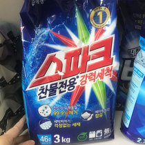 South Korea imported Aijing Sparkle washing powder for cold water strong decontamination and sterilization fresh bag 3kg