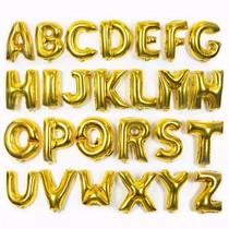 Birthday arrangement party decoration aluminum Film Aluminum foil 16 inch 35cm letter balloon gold