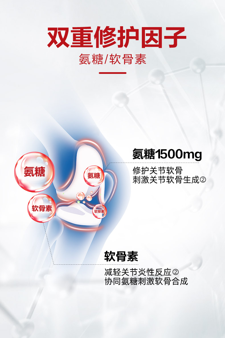 MoveFree氨糖软骨素红瓶200粒