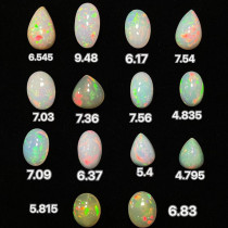 (soloni) Natural protestonestone Europoise Naked Stone Color Treasure with inlaid ring pendant