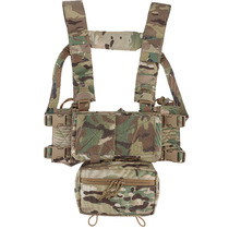 SEAL Team 6 MK4 tactical chest-mounted vest with built-in triple underbelly pack can be used in combination with FCSK vest