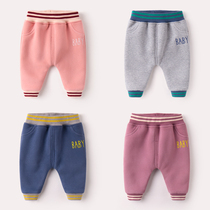 Baby pants autumn winter boy casual pants warm winter boomer girl plus thicker trousers