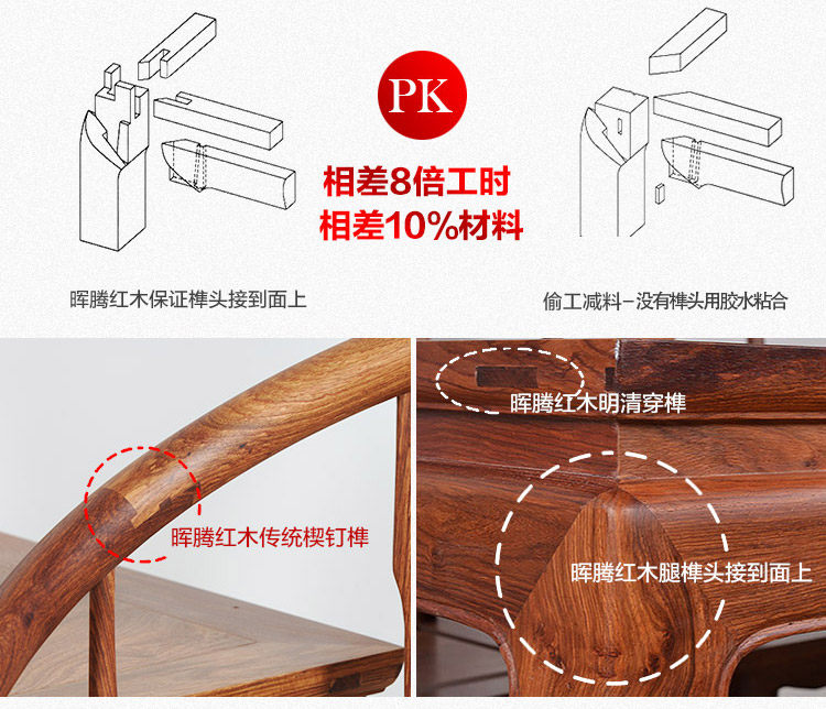 Махогани диван 刺猬紫檀红木沙发客厅中式家具花梨木明式全实木沙发素面财源滚滚 Amoy Zhen