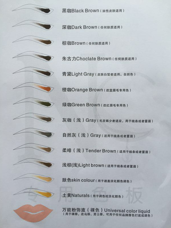 德国正品进口nc色料 纹眉绣眉雾眉纹唇色乳 韩式半永久纹绣色料