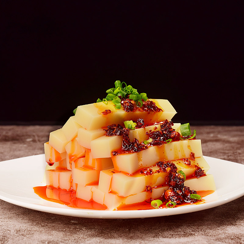 贵州特产小吃思南米豆腐送调料思南特色凉拌散装米豆腐辣椒酱3斤