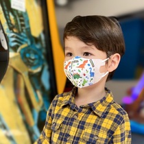 Japan imported Skater anti-droplet green nose Infant childrens ultra-three-dimensional mask breathable bread Anpanman