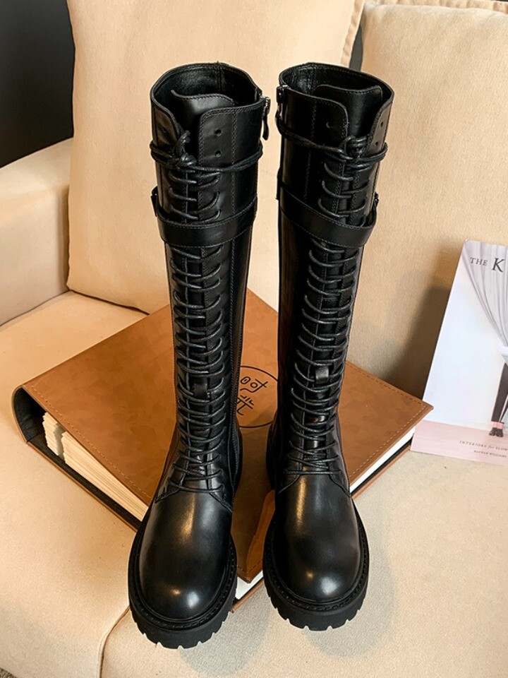 秋冬季ann骑士靴-小熊的穿搭志