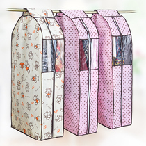 Three-dimensional clothes dust cover hanging non-woven fabric storage bag hanging bag clothes cover household dust bag