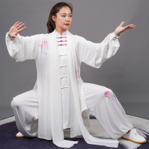 Ma Lei Taiji clothing new acetic acid fabric painting performance clothing practice team individual competition clothing Lotus net