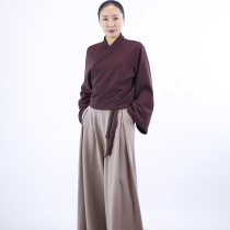 Ma Lei new Tai Chi clothing fashion performance leisure Hanfu beautiful Han style autumn clothing new Han style waffle cotton material