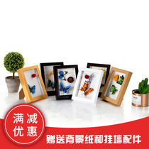 Three-dimensional photo frame plant specimen soft pottery clay frame derived paper frame creative DIY handmade moon moon hollow frame
