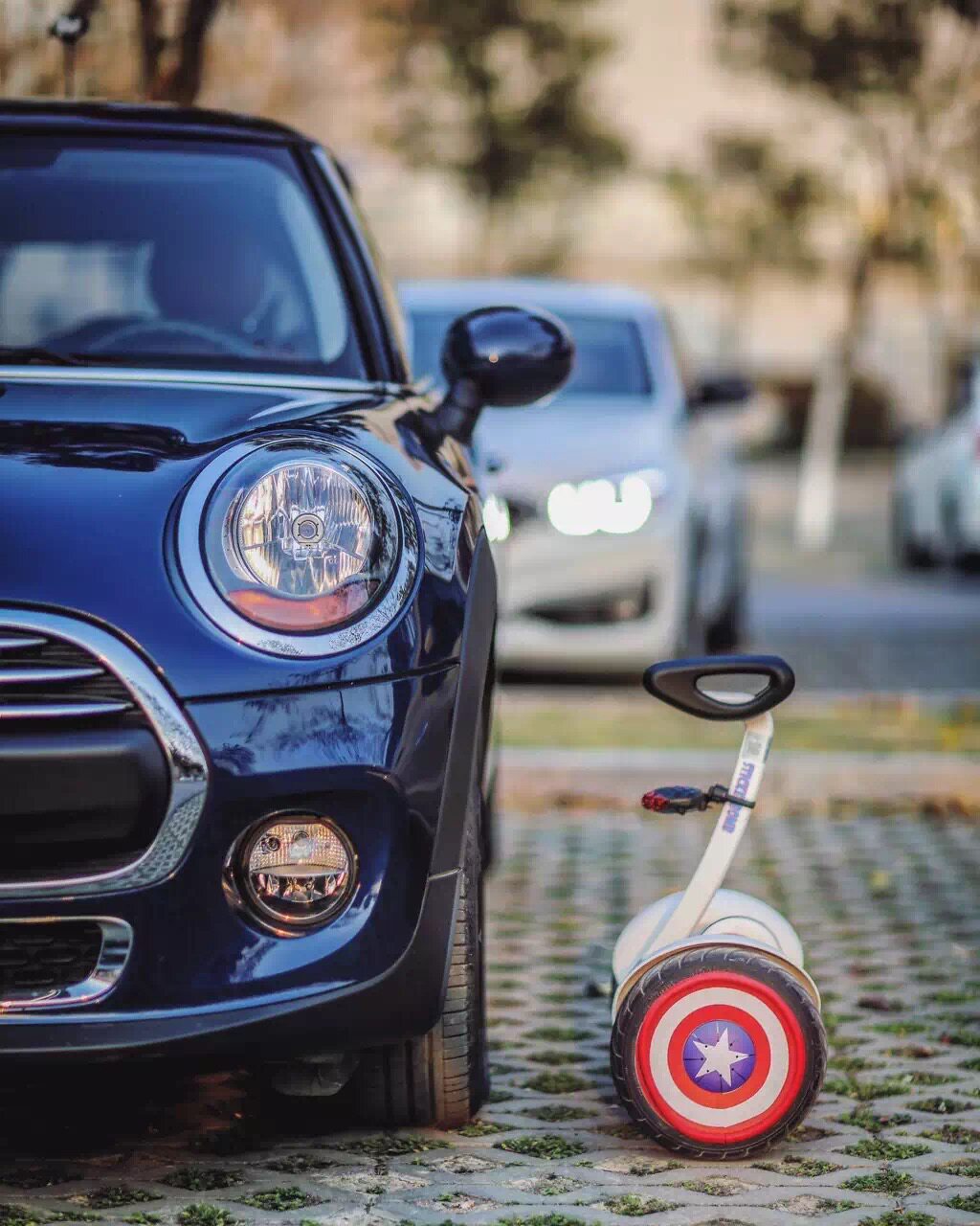 小米九号电动平衡车纸贴美国队长贴纸贴膜车轮装饰贴涂鸦贴纸配件