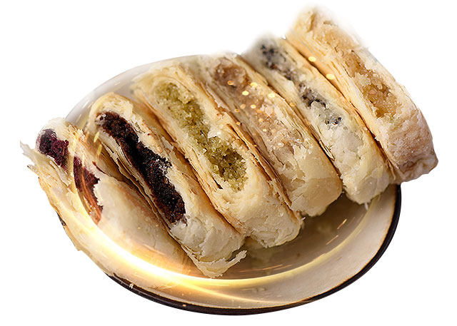 [农谷]荆门矮子馅饼正宗点心绿豆饼休闲早点特产零食