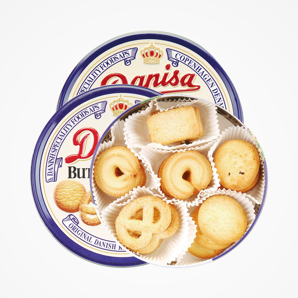 【直营】丹麦皇冠曲奇印尼进口曲奇饼干200g 早餐休闲零食