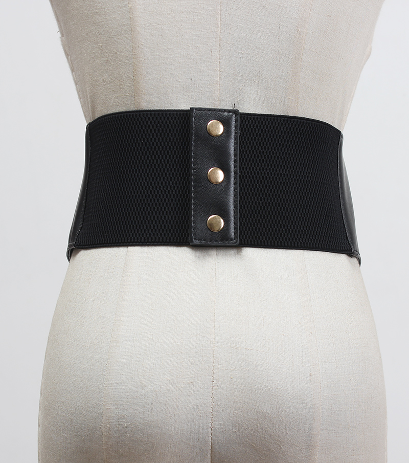 新款胸托设计束腰腰封pu皮宽腰带潮人必入大牌收腰绑带束腰女时尚