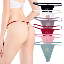 Ladies hot and thin thongs Women Cotton Thongs Panties Sexy G-String