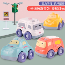 Back Force Car Cute Cute Cute Light Small Car Engineering Car Boy Baby Toys 1 Year Old Baby Puzzle Suit