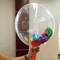 36-inch large round transparent wave ball balloon wedding birthday party decoration arrangement floating air balloon