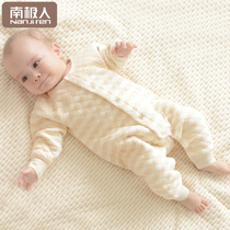 Antarctic baby clothes autumn and winter cotton newborn jumpsuit warm butterfly ha clothes climbing clothes baby underwear