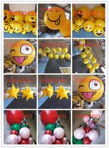 Inflatable smiley face expression Package Qi Die Glow Closed-air PVC Oxford Cloth Inflatable Mall Square Bar Beauty Chen Decoration