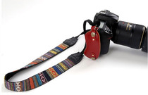 Nostalgic retro national style widened shoulder straps pinstriped straps SLR cameras suitable for lc-033 straps