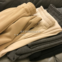 Brand Fold Discount Store Mall Special Cabinet Withdrawal Womens Foreign Trade Cut Mark Air Cotton Tightness Waist Casual Conspicuarty Broadlegged Pants