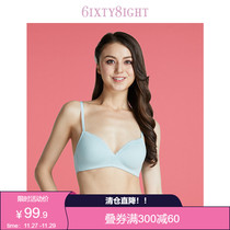 6IXTY8IGHT 68 gather autumn lace without steel ring breathable Modal underwear female BR07622-S