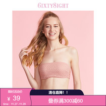 6IXTY8IGHT 68 season thick strapless bra bra underwear womens small chest gathering BR05522
