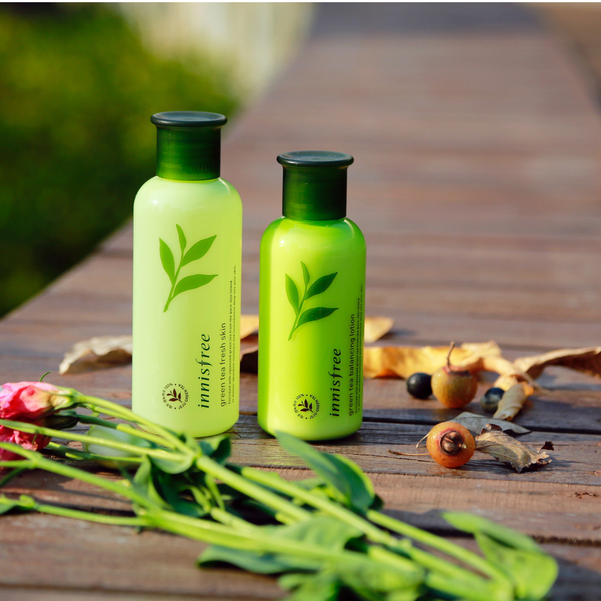 悦诗风吟innisfree 济州岛绿茶平衡水乳套装