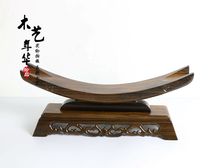 Mahogany solid wood striped sandalwood single-board ivory frame horn frame wooden bracket knife frame sword frame Ruyi treasure knife frame base