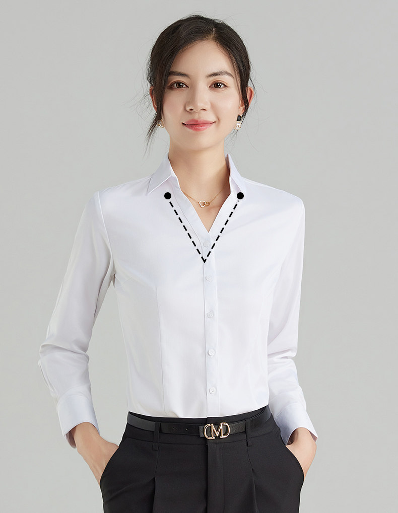 女士v领衬衫正装职业装