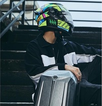 Helmet Locomotive Bag Motorcycle Bag Low-key Helmet Bag Black School Bag Hard Shell Design Sense Retro Boys Racing