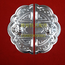 Tengyu Wrought iron accessories Stamping lock plate Semicircular large lock plate door plate door stopper door flower door accessories 360*180