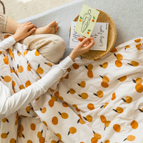 Class A mother and baby grade full cotton knit cotton air conditioning by summer days geranium cotton thin covered with pure cotton summer cool by machine washable