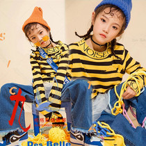 Exhibition childrens photography theme clothing photo studio personality hip-hop photo tide girl show performance clothing model card
