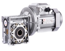 NMRV worm reducer with motor Aluminum alloy turbine reducer Three frequency conversion single-phase vertical aluminum shell