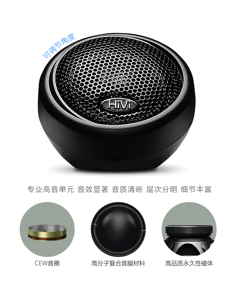 惠威6.5寸分频套装汽车喇叭音响无损改装nt600车载扬声器f1600ii