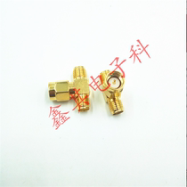 High - quality copper high - frequency coaxial connector SMA - KJK three - way positive pole connector one rotated two - mother head