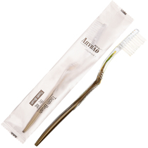 Disposable Soft Hair Toothbrush Transparent Frosted Plastic Bagged Star Hotel Disposable Items Toothbrush Toothpaste Wholesale