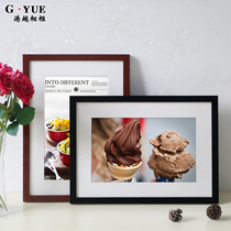 Pure solid wood hanging wall picture frame Simple modern A4 table photo frame A3 4K puzzle poster frame Sketch frame custom