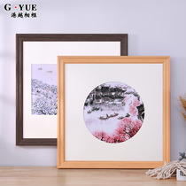 Solid Wood square Chinese painting frame frame frame frame calligraphy calligraphy painting frame frame frame frame frame frame frame wall any size