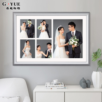 Wedding photo frame multiple photo combination enlarged and developed print plus tape and made 20 24 3036 inch hanging wall