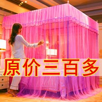 Mosquito nets Home 2021 new 1 8 m bed linen Double thickened encrypted Princess Wind 1 5m Palace Tintin Three doors open summer