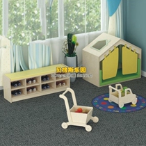 Childrens reading area private cottage kindergarten soft bag shoe cabinet sofa shoe changing stool house storage trolley