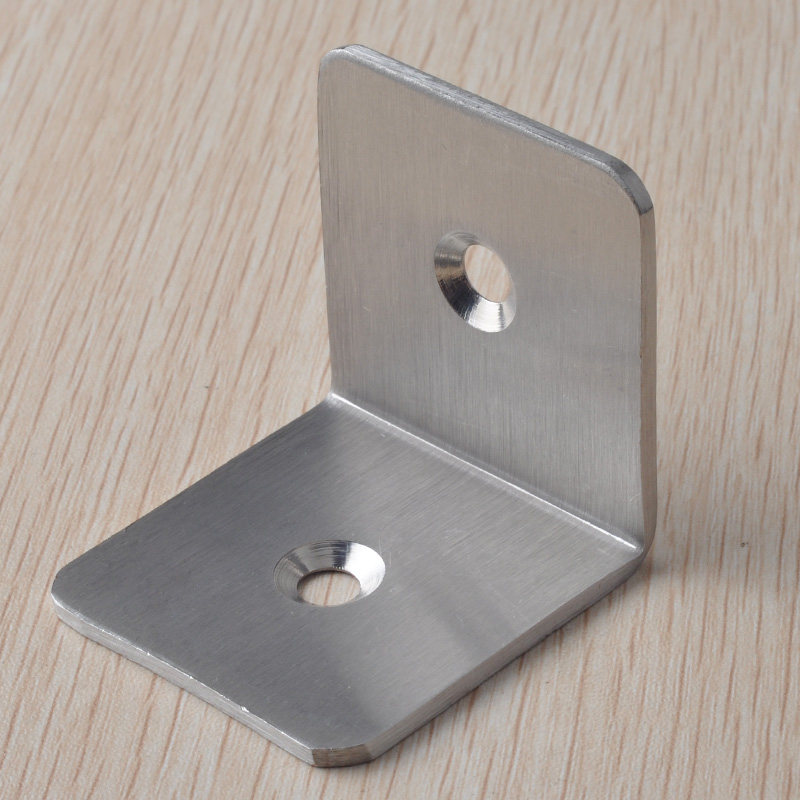 不锈钢四方角码家具五金配件层板托90度直角连接片角铁支架固定件