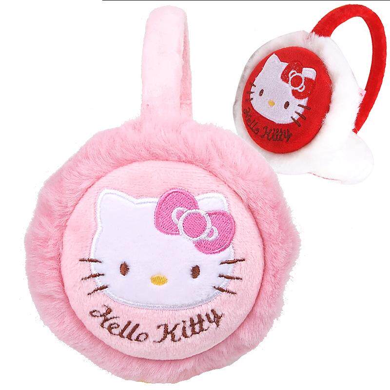 凯蒂猫儿童耳罩保暖小孩耳暖耳套女童冬宝宝毛绒可爱卡通防噪音