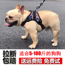 DOG TRACTION ROPE TEDDY GOLD HAIR MEDIUM LARGE CANINE DOG CHAIN SUB EXPLOSION-PROOF PUNCHING CHEST HARNESS FOR DOG ROPE PET SUPPLIES