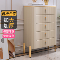 Nordic modern light luxury Rock board cupboard cupboard cupboard three four five bucket cabinet combination bedroom marble cabinet