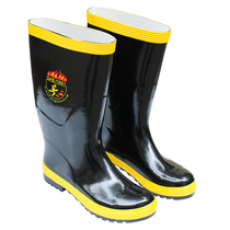 Fire shoes 97 fire fighting shoes water boots fire training rubber boots fire steel plate sole anti-puncture anti-smashing boots