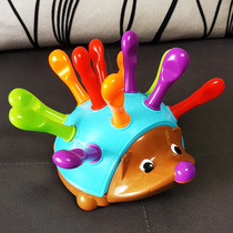 Baby Fine motor training Puzzle thinking Puzzle Hedgehog hand eye coordination Early education enlightenment Pressing nail children